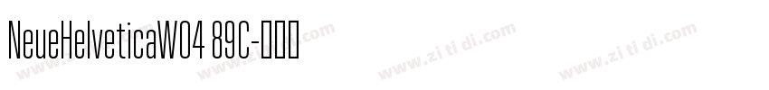 NeueHelveticaW04 89C字体转换